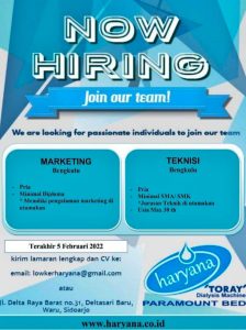 Loker Bengkulu Update PT. Haryana Putra Sejahtera