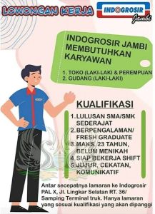 Loker Jambi Terbaru Indogrosir Jambi