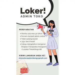 Lowongan Kerja Terbaru Admin Toko